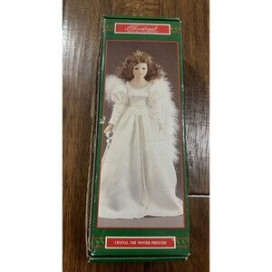New in Box  Vtg 17" Doll Crystal Winter Princess Christmas House of Lloyd‎